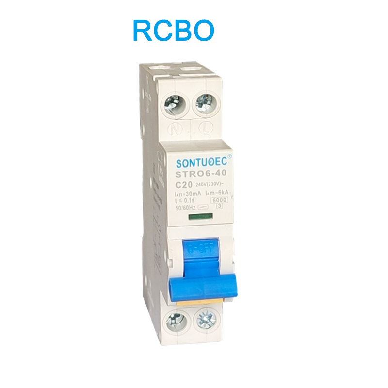 STRO6-40 ЗАБЕЗПЕЧЕННЯ DIN RAIL TYPELATION RCBO RCBO